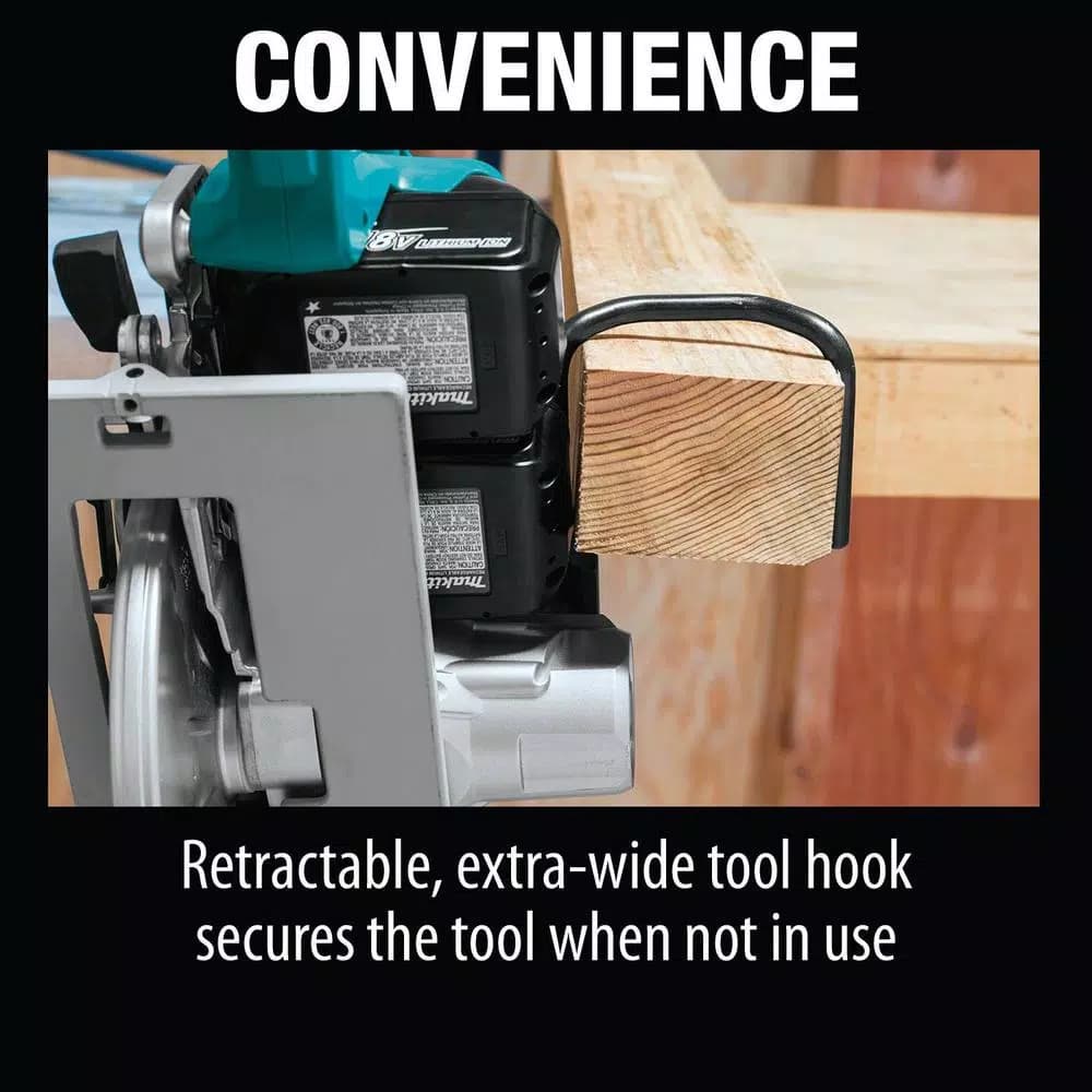 Makita X2 LXT 36V Brushless 7-1/4 in. Rear Handle Circular Saw Kit with 2 5.0Ah Batteries