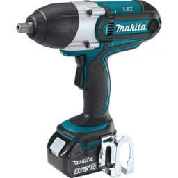 Makita 18V LXT Cordless 1/2 in. Square Drive Impact Wrench Kit with (2) 5.0Ah Batteries & Charger thumbnail 2