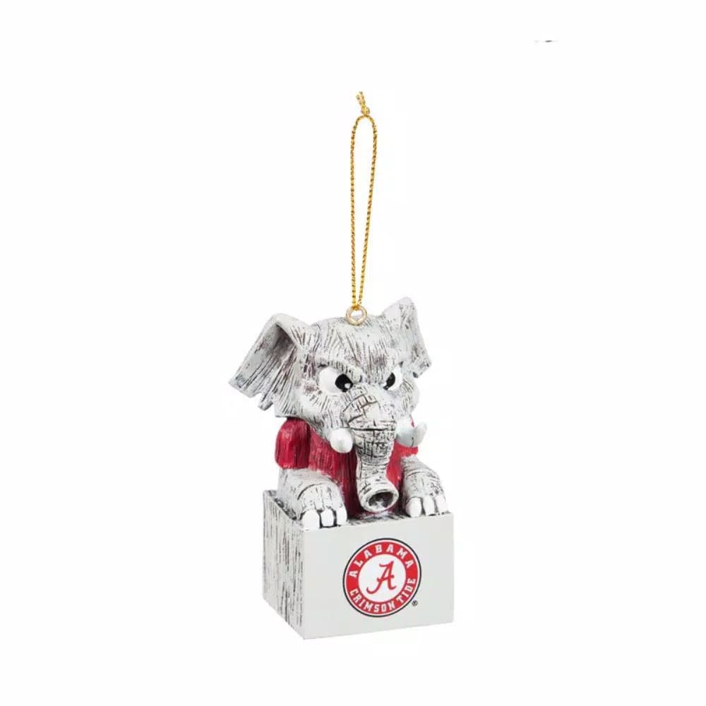 Team Sports America University of Alabama NCAA Mascot Tiki Totem Christmas Ornament