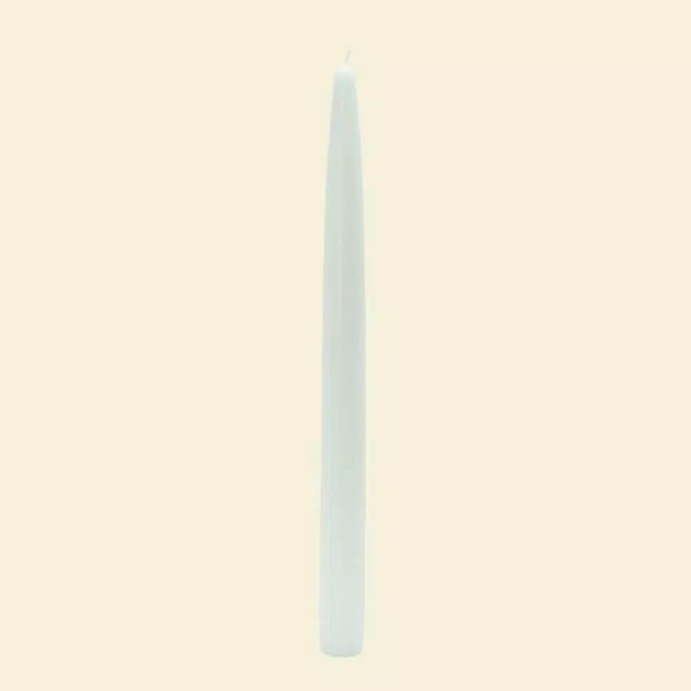 Zest Candle 10 in. White Taper Candles, 12-Set
