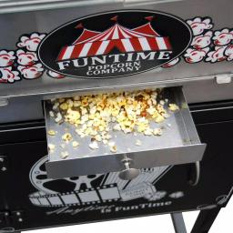 Funtime Palace 16 oz. Stainless Steel Hot Oil Popcorn Popper Machine with Cart thumbnail 3
