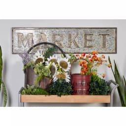 LITTON LANE MARKET Iron Decorative Wall Sign - Rustic Farmhouse Style Decor thumbnail 1