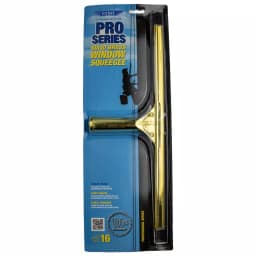 Ettore ProSeries 12 in. Brass Window Squeegee with Replaceable Rubber Blade thumbnail 2