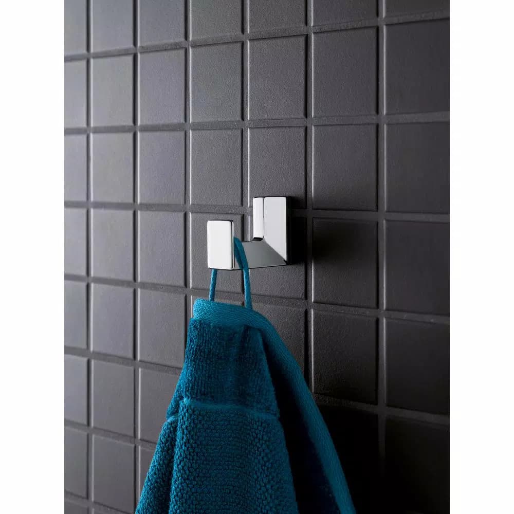 GROHE Selection Cube Wall-Mount Robe Hook in StarLight Chrome