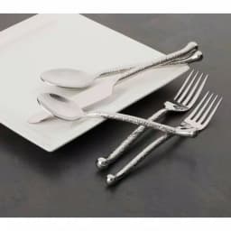 Utica Cutlery Co. Utica Cutlery Company Nouveaux Hammered 20-Piece Stainless Steel Flatware Set, Service for 4 thumbnail 1