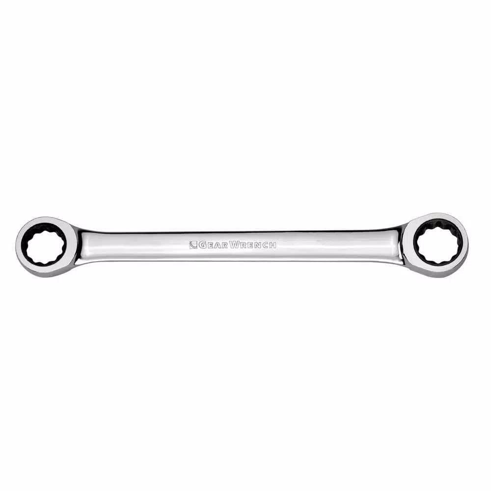 GearWrench 7/16 in. x 1/2 in. Double Box Ratcheting Combination Wrench