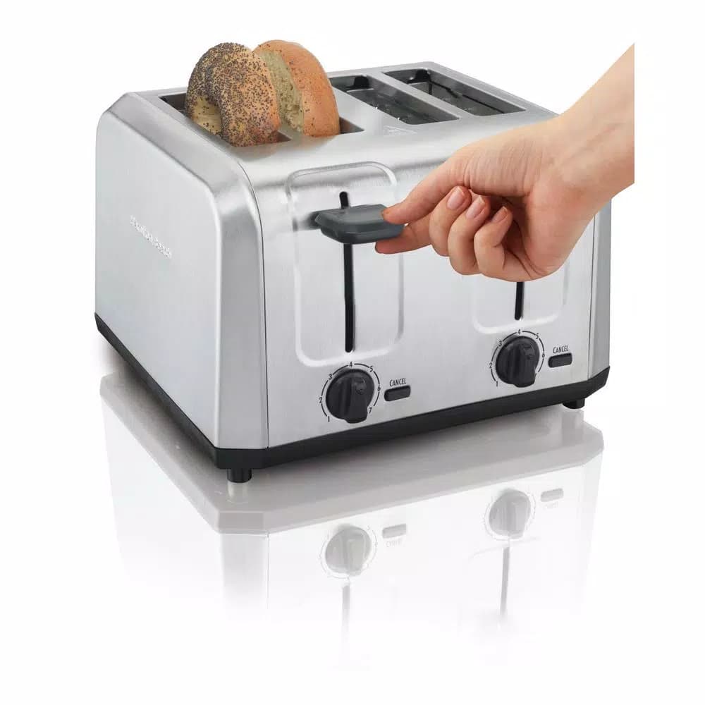 Hamilton Beach 4-Slice Stainless Steel Wide Slot Toaster with High-Lift Toast Boost