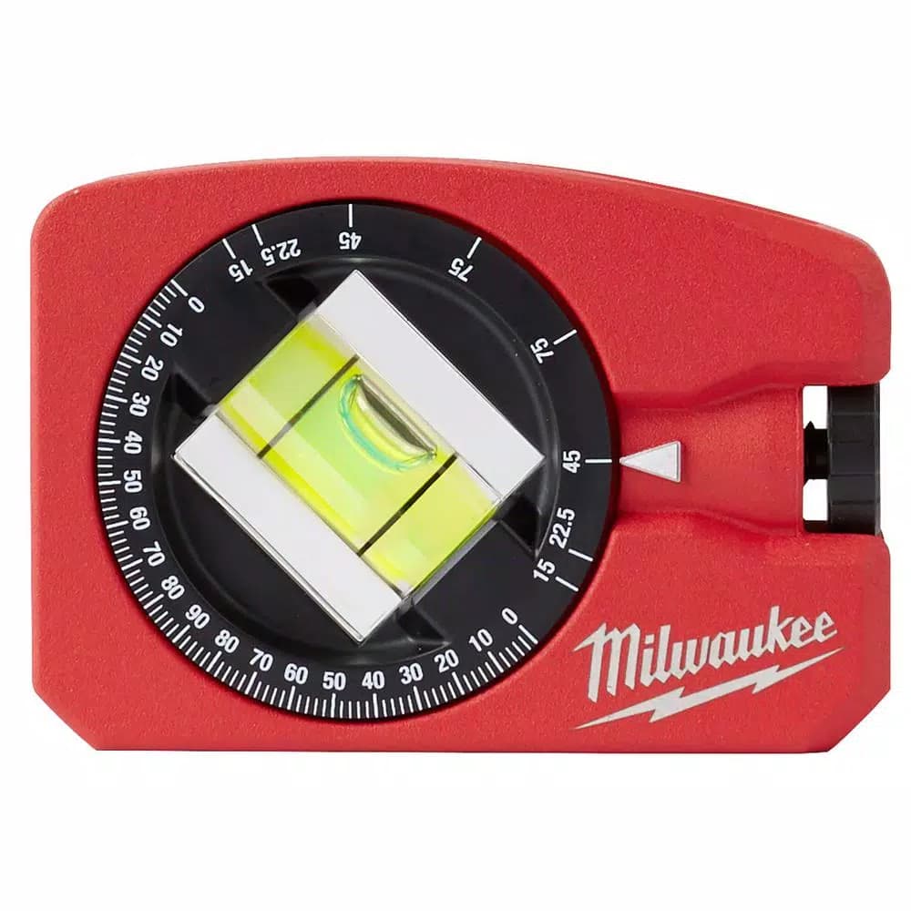 Milwaukee 4 in. Pocket Level with 360° Adjustable Vial and Amplified Rare Earth Magnets