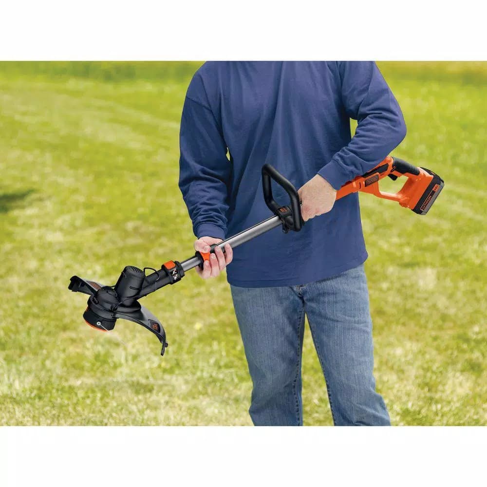 BLACK+DECKER 40V MAX Cordless 2-in-1 String Trimmer and Lawn Edger, 13 in. (Tool Only)