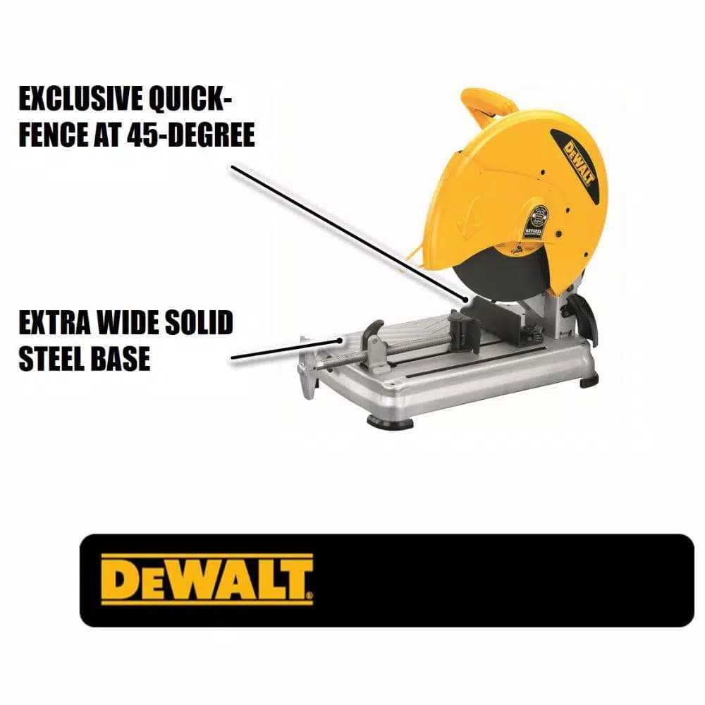 DEWALT 14 in. 15 Amp Corded Cut-Off Saw with 4000 RPM Motor