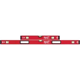 Milwaukee REDSTICK Magnetic Box Level Set, 24 in. and 48 in. thumbnail 1