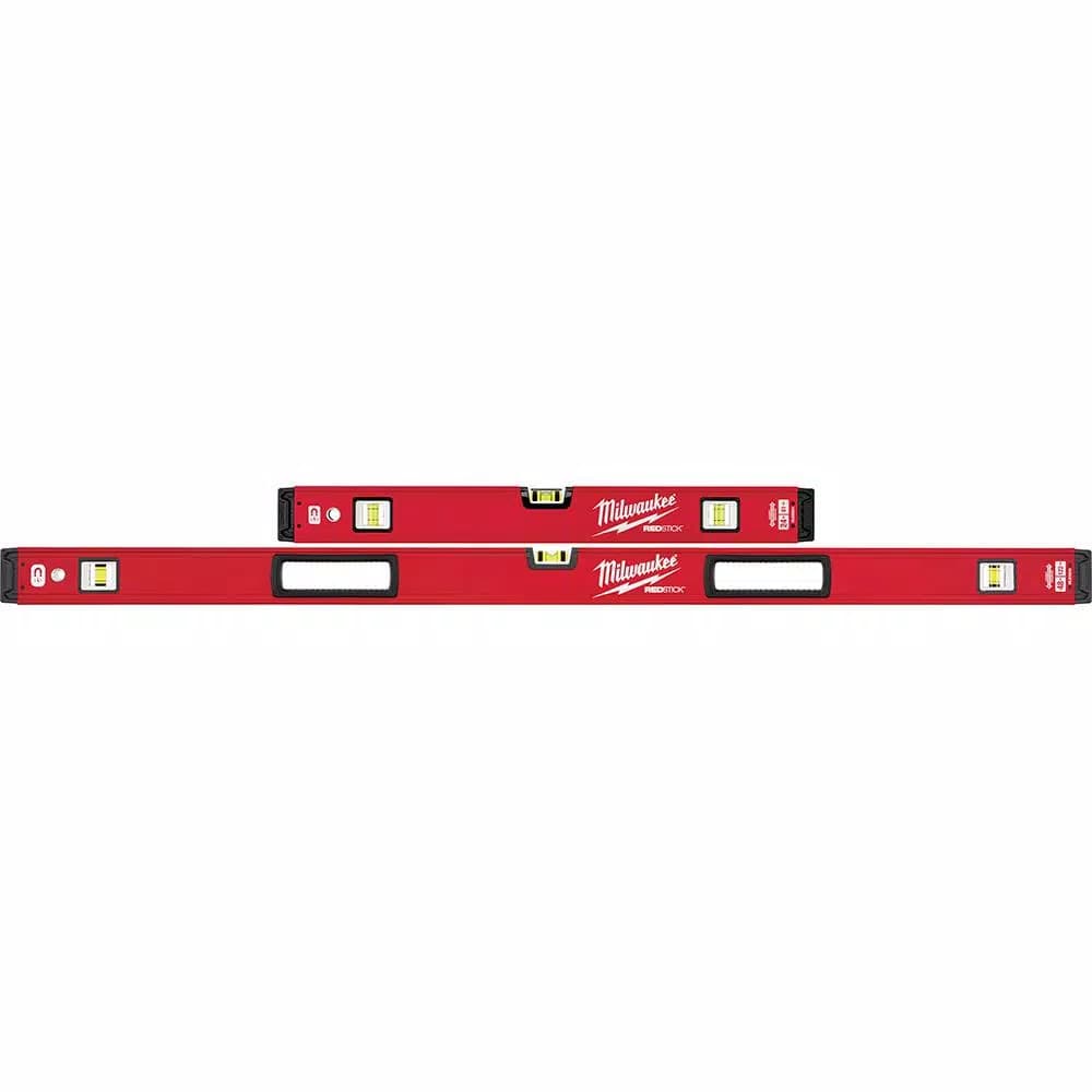 Milwaukee REDSTICK Magnetic Box Level Set, 24 in. and 48 in.