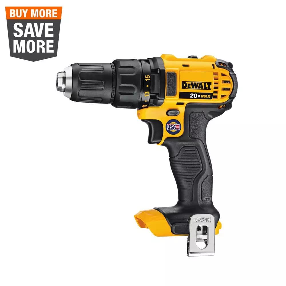 DEWALT 20V MAX Cordless Compact 1/2 in. Drill/Driver (Tool-Only)