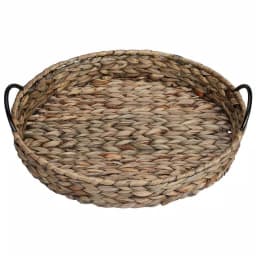 Unbranded CreativeWare Island Breeze 6-Compartment Ceramic Stoneware Server with Water Hyacinth Basket thumbnail 3