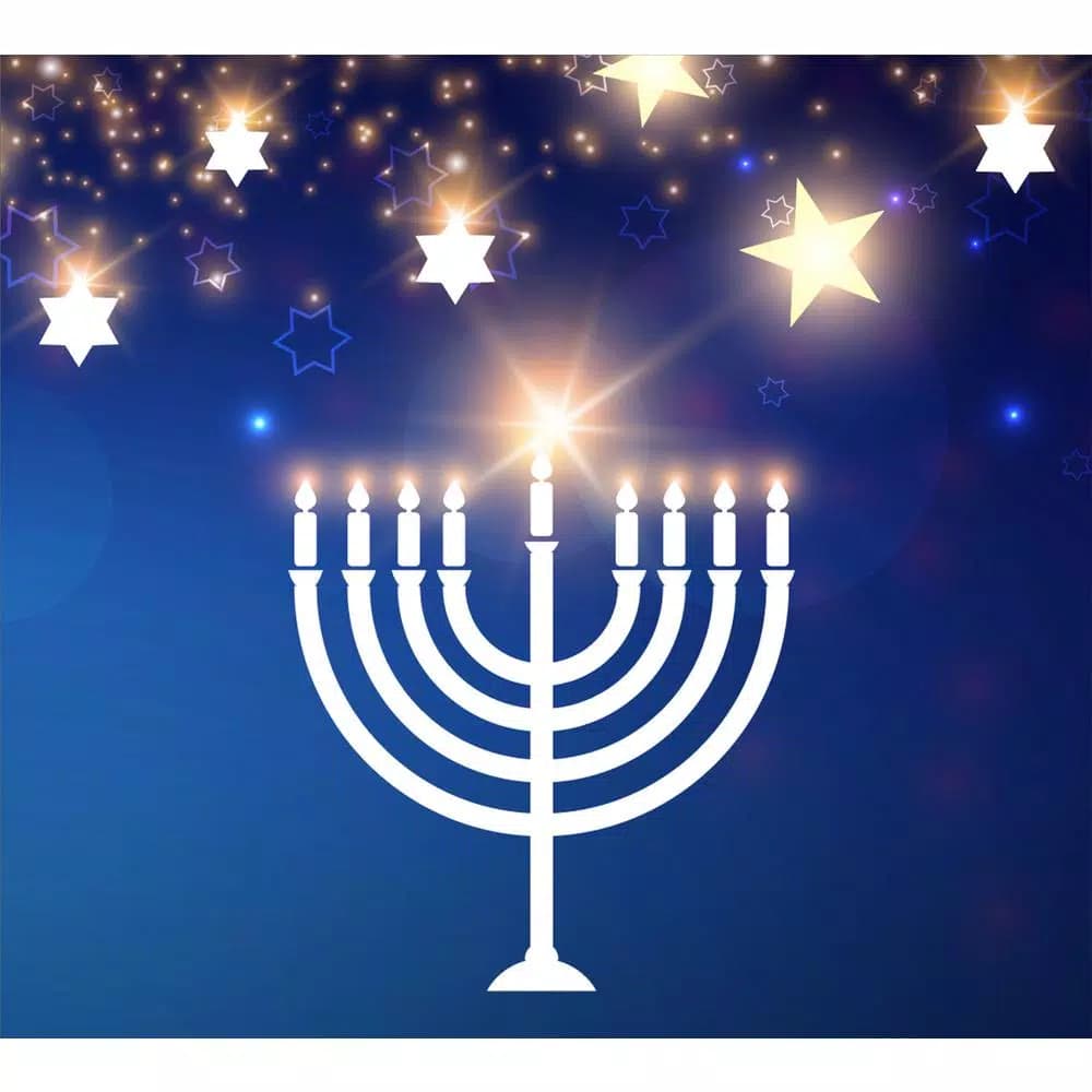 My Door Decor 7 ft. x 8 ft. Hanukkah Menorah Garage Door Mural Banner