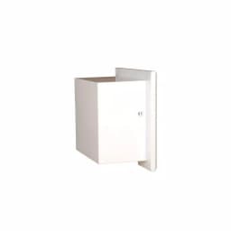 Unbranded Bradford Recessed Toilet Paper Holder, White Plastic, Space-Saving Design thumbnail 2