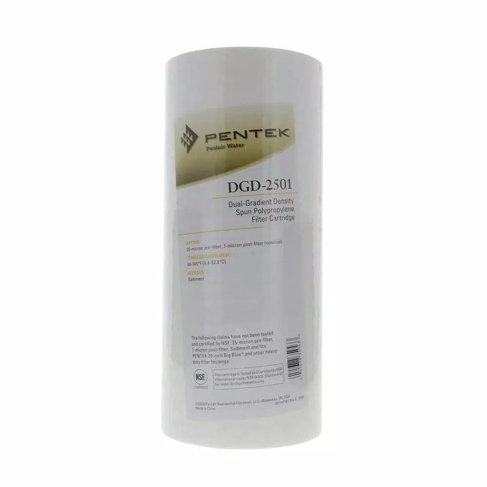 Pentek DGD-2501 10 in. Dual Gradient Sediment Water Filter Cartridge