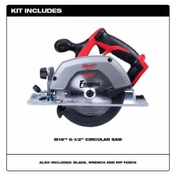 Milwaukee M18 18V Lithium-Ion Cordless 6-1/2 in. Circular Saw (Tool Only) thumbnail 2