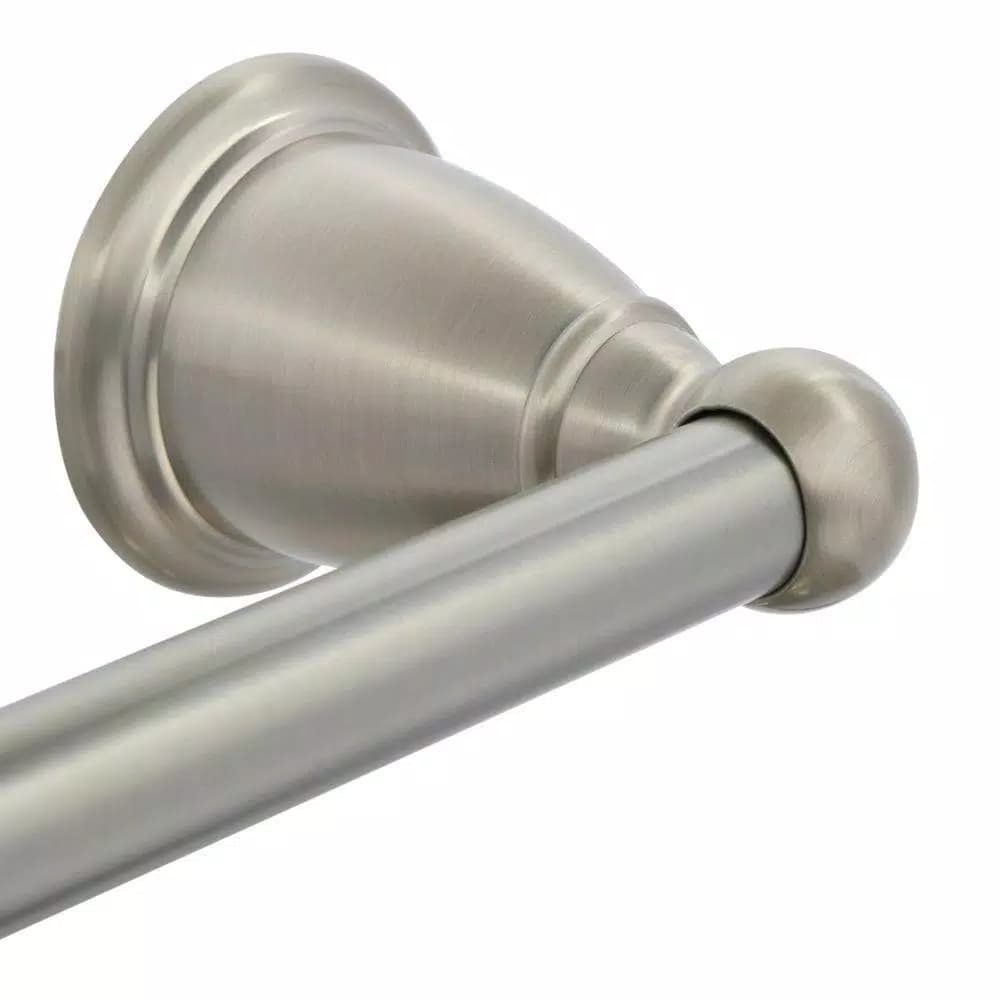 MOEN Brantford 18 in. Single Towel Bar, Brushed Nickel, Transitional Style