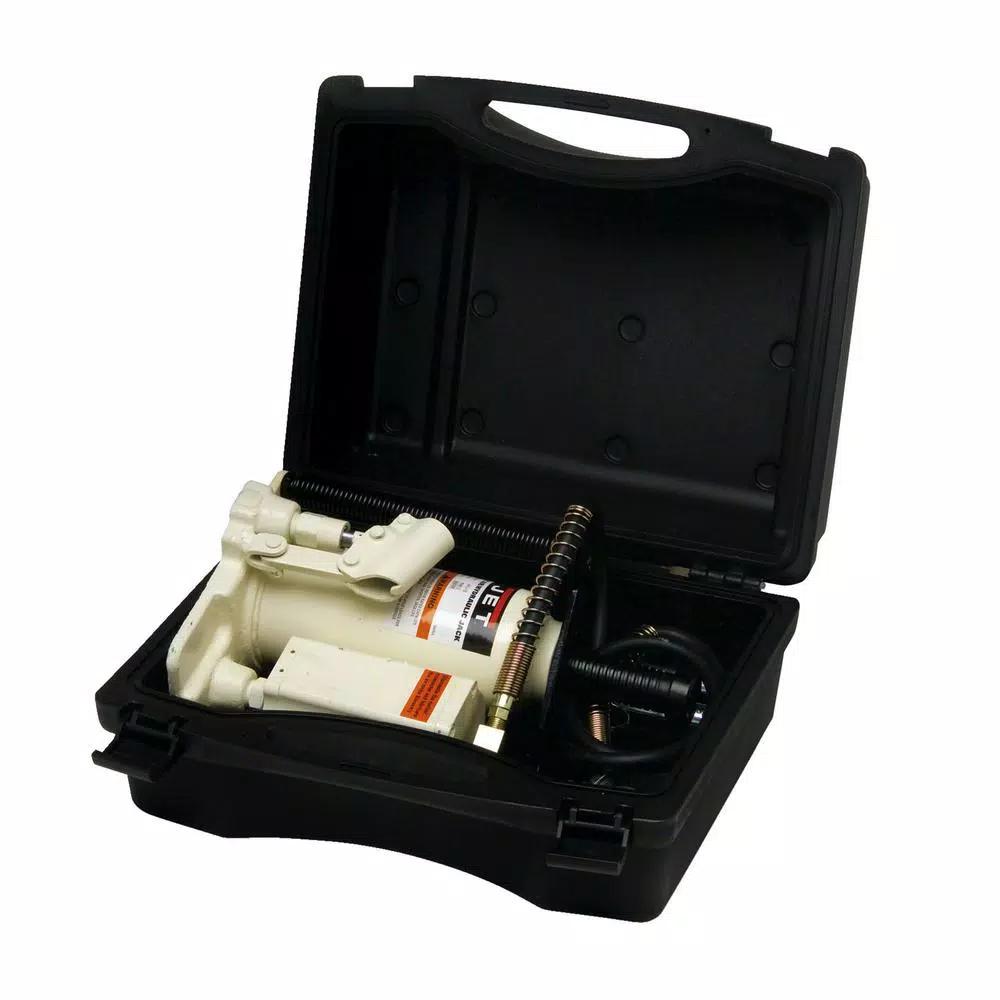 JET AHJ-12 12-Ton Air/Hydraulic Bottle Jack with Heavy-Duty Carrying Case