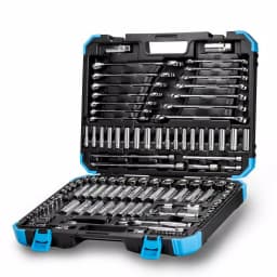 Capri Tools Master Mechanics 128-Piece Professional Hand Tool Set with Impact-Resistant Case thumbnail 1