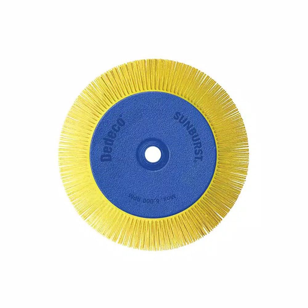 Dedeco Sunburst 8 in. x 1 in. 80-Grit TS Radial Discs Adjustable Arbor Coarse Thermoplastic Cleaning Tool