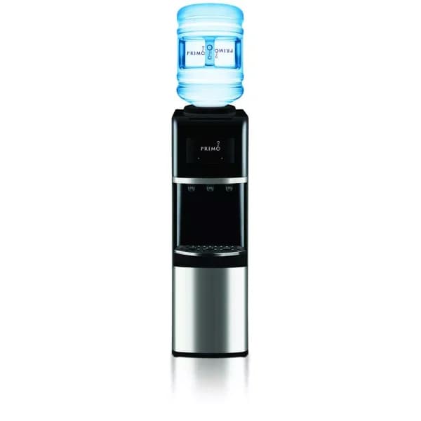 Primo Top Loading Water Dispenser with Stainless Steel Accents, Hot and Cold
