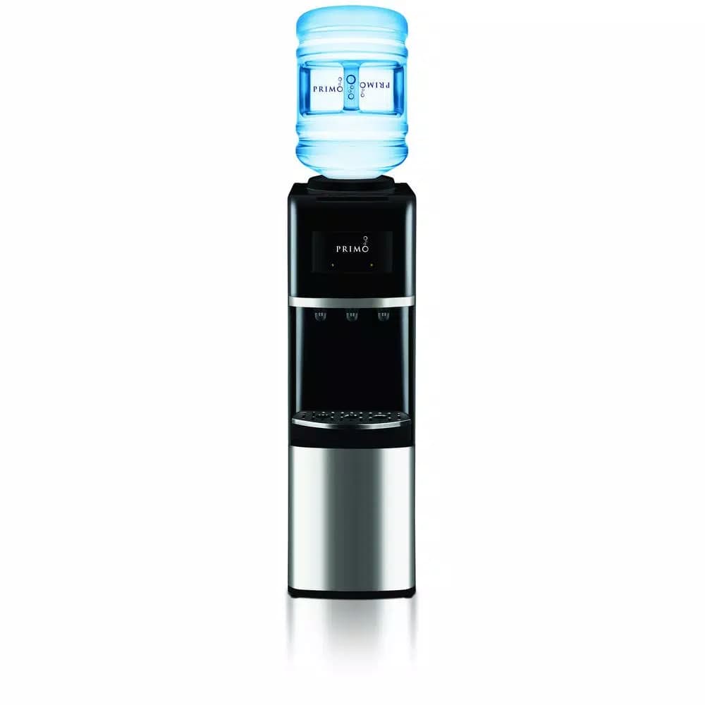 Primo Top Loading Water Dispenser with Stainless Steel Accents, Hot and Cold