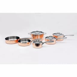 BergHOFF Vintage Collection 10-Piece Hammered Copper Stainless Steel Cookware Set thumbnail 1