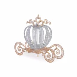Home Accents Holiday 4 ft. LED Twinkling Carriage Yard Decoration - Silver Holiday Display thumbnail 5