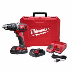 Milwaukee M18 Compact 1/2 in. Hammer Drill Driver Kit with (2) 1.5Ah Batteries, Charger, and Hard Case thumbnail 1
