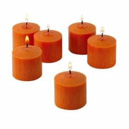 Light In The Dark Orange Unscented Votive Candles, 10 Hour Burn Time (Set of 72) thumbnail 1
