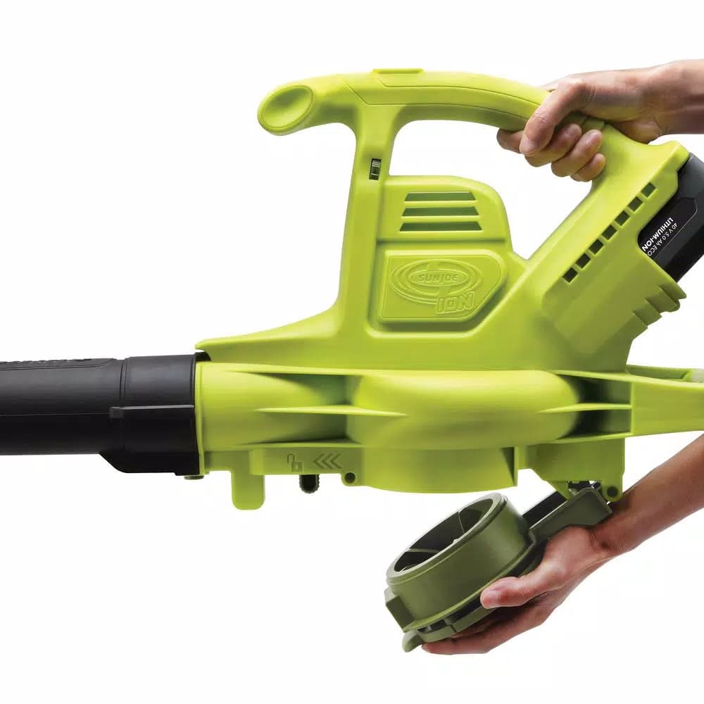 Sun Joe iONBV-XR 40V Cordless 3-in-1 Blower, Vacuum, and Mulcher Kit with 5.0 Ah Battery and Charger