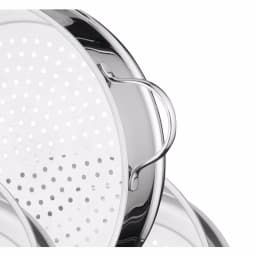 BergHOFF Essentials Comfort 5-Piece Stainless Steel Steamer Cookware Set with Glass Lid thumbnail 3