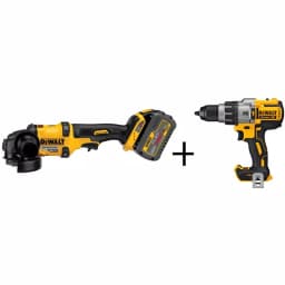 DEWALT FLEXVOLT 60V MAX Brushless 4-1/2 in. Angle Grinder Kit with (2) 6.0Ah Batteries & Bonus DCD996B Drill/Driver thumbnail 1