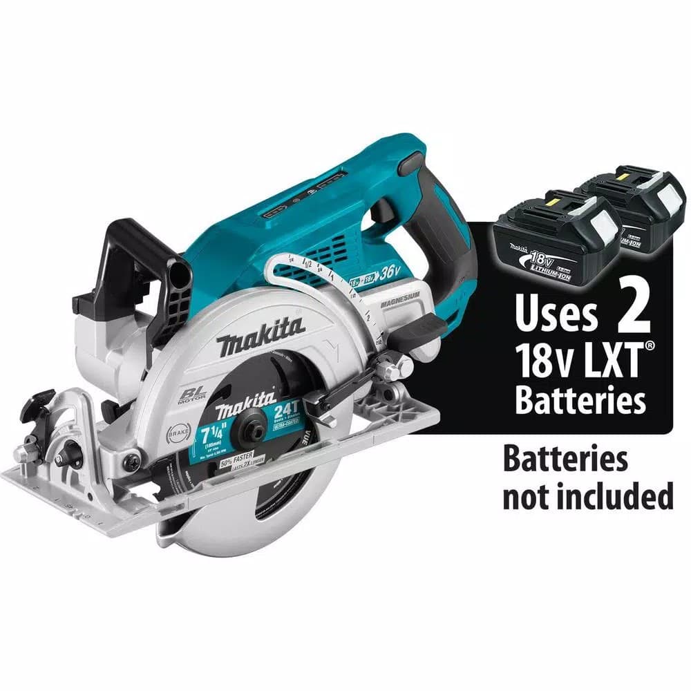 Makita 18V LXT Brushless Cordless Combo Kit: Hammer Driver-Drill, 7-1/4 in. Circular Saw, Reciprocating Saw & Starter Pack