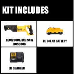 DEWALT 20V MAX Cordless Reciprocating Saw Kit with 3.0 Ah Battery and Charger thumbnail 2