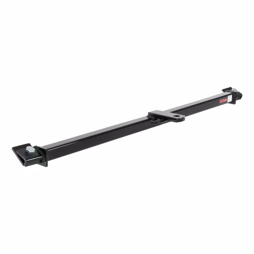 CURT Class 1 Fixed-Tongue Trailer Hitch, 1.25 in. Receiver, Square Tube, Gloss Black