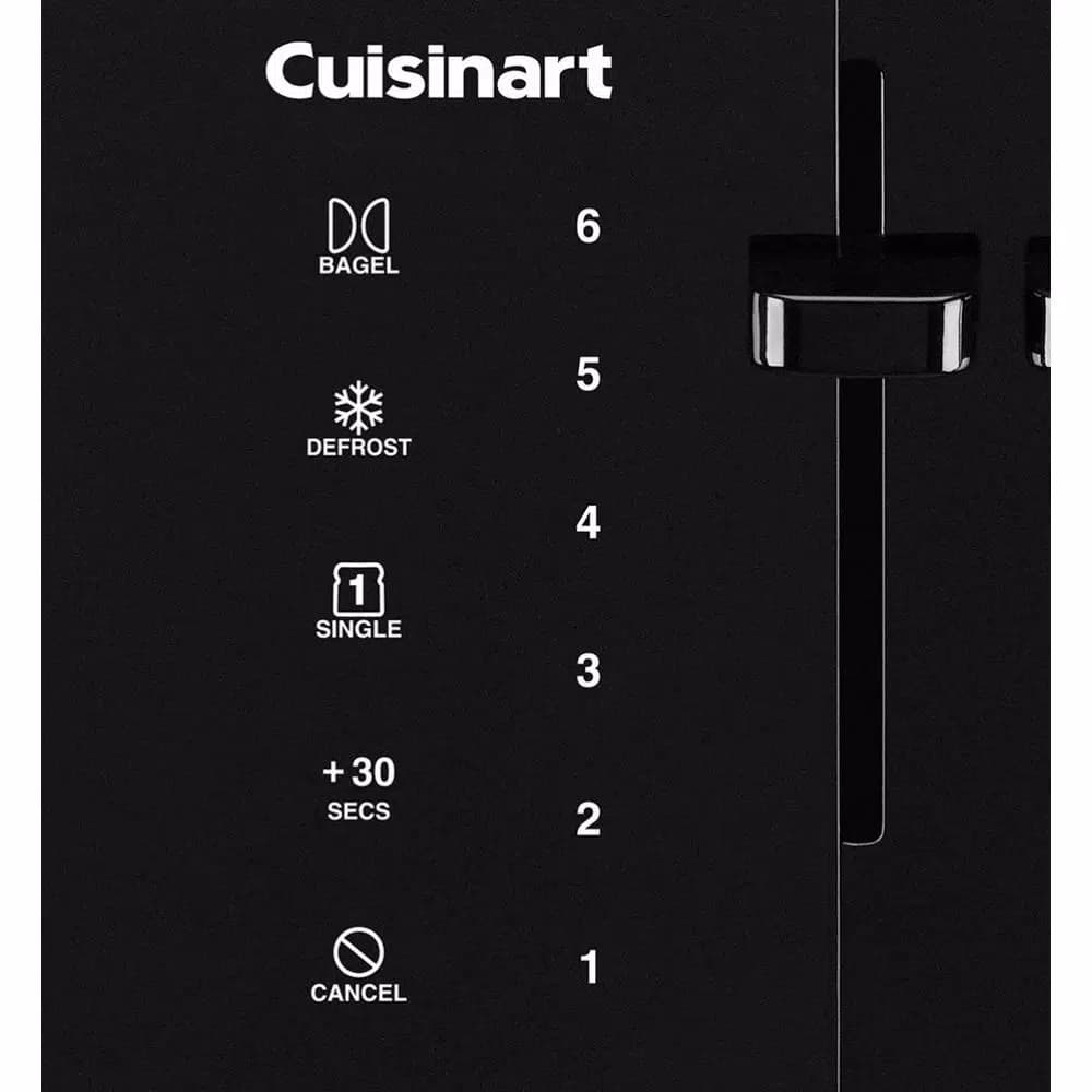 Cuisinart T-Series 4-Slice Wide Slot Touchscreen Toaster, Black