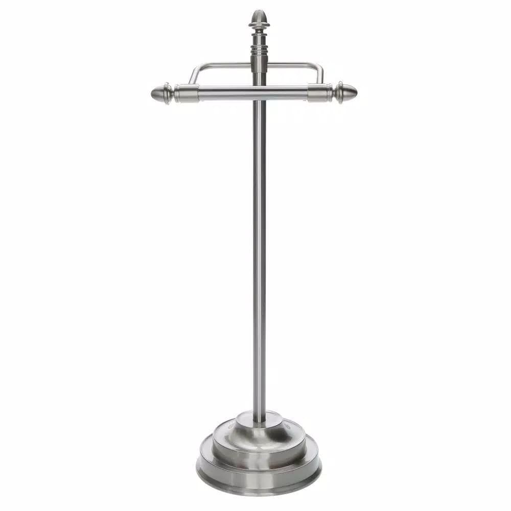 Moen Stockton Freestanding Pivoting Toilet Paper Holder, Brushed Nickel