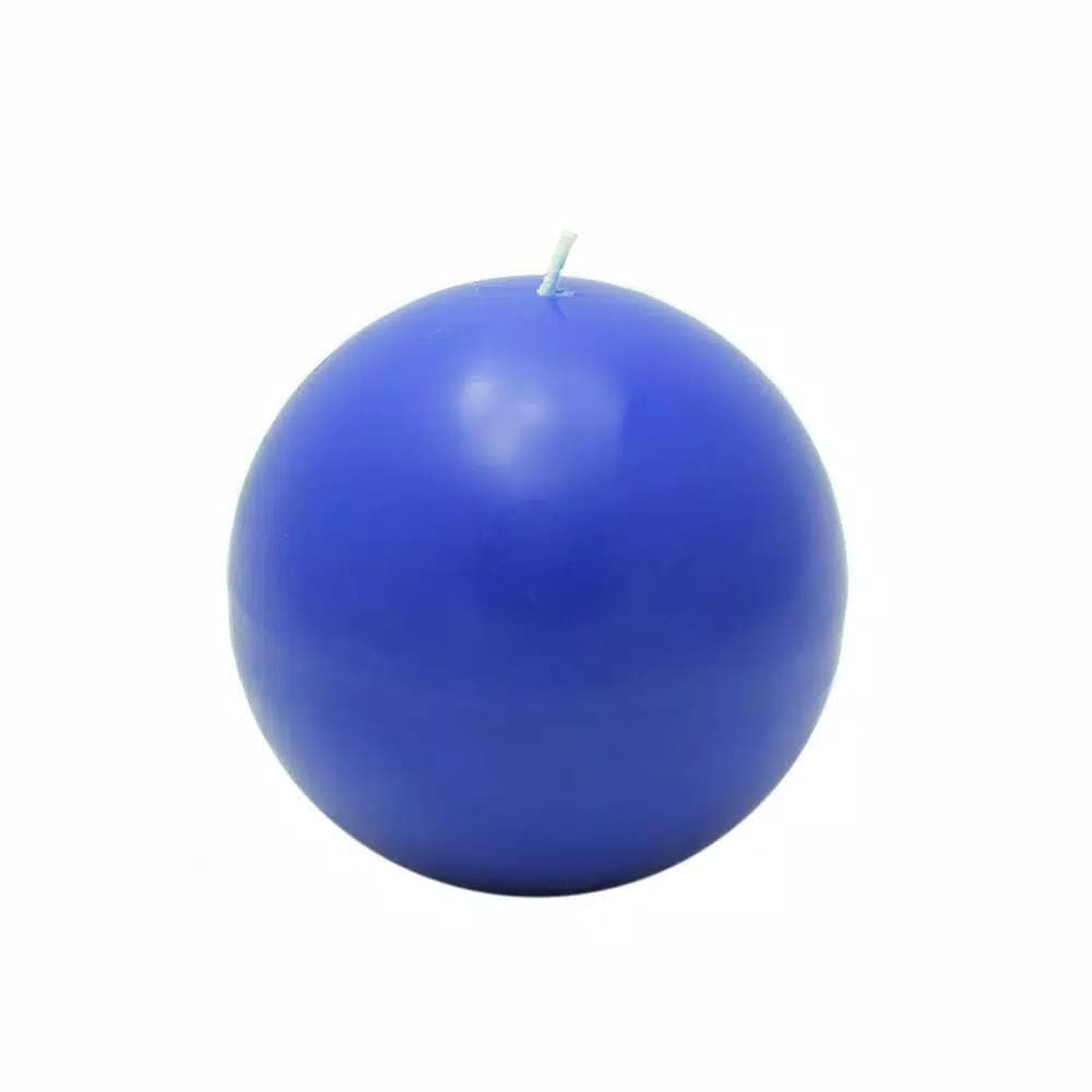Zest Candle Biedermann and Sons 4 in. Blue Ball Paraffin Candles, 2-Box Set