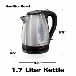 Hamilton Beach 1.7L Stainless Steel Electric Kettle, 7-Cup Rapid Boil thumbnail 6