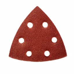 POWERTEC 3-3/4 in. 6-Hole Detail Sandpaper Assortment, 6 Grit Sizes, 36-Pack, Red thumbnail 1