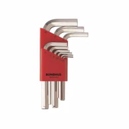 Bondhus Metric Hex End Short Arm L-Wrench Set with BriteGuard Finish (9-Piece) thumbnail 1