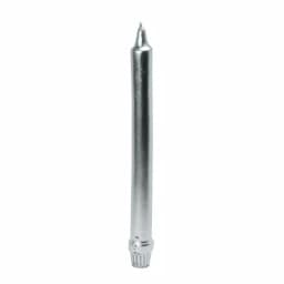 Zest Candle 10 in. Metallic Silver Taper Candle for Formal Events and Holiday Decor thumbnail 2