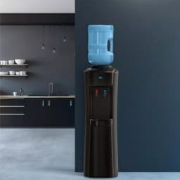 Brio Top Loading Water Cooler Dispenser - Hot and Cold Water, Black with Stainless Steel Reservoirs thumbnail 5