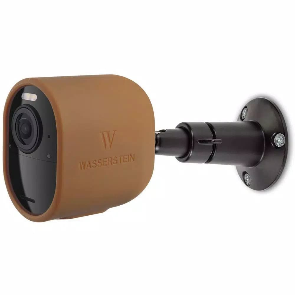 Wasserstein Protective Silicone Skins for Arlo Ultra/Ultra 2 and Pro 3/Pro 4 - Brown (3-Pack)