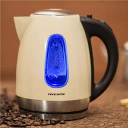 Ovente KS96 1.7L Stainless Steel Electric Kettle, 1100W Rapid Boil, Beige thumbnail 7