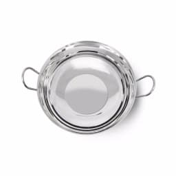 Unbranded 3.25 Qt. Stainless Steel Balti Pan with Dual Handles thumbnail 4