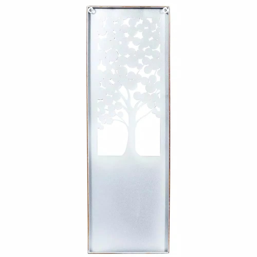 LITTON LANE 12 x 36 in. Shabby Chic Family Branches Inspirational Quote Wall Decor, Rustic Abstract Tree Art